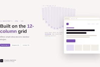 create a responsive bootstrap 5 website template