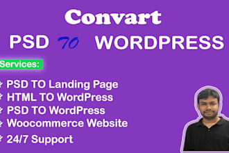 convert PSD to wordpress