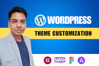install and do wordpress theme customization for your website