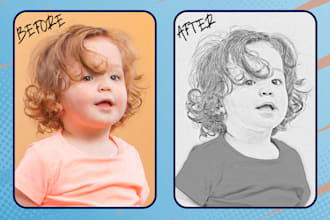 convert your photo into a realistic digital pencil sketch