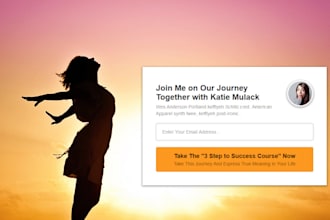 design high converting landing or squeeze page