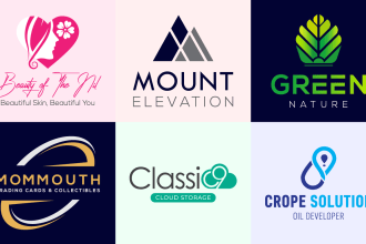 do minimalist simple modern letter mark abstract logo design