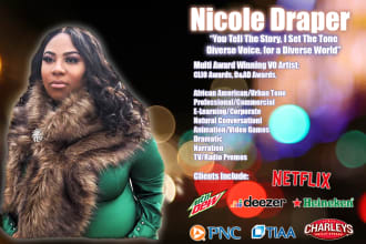 create urban african american female style voice over