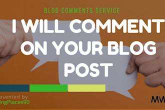 comment on your blog post