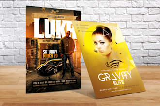 design event,party and dynamic flyer with in 12 hours