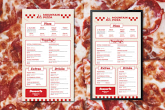 create a mouth watering digital menu design