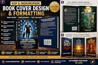 design a professional book cover for KDP and ingramspark