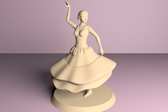 model miniature character or poses for 3d printing