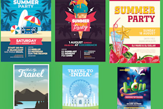 design amazing flyer, poster, brochure