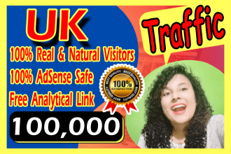 boost UK targeted real human visitors website traffic SEO