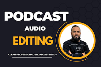professionally edit, mix and master your podcast audio