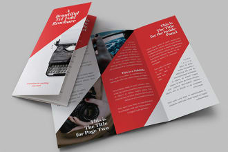 design professional bifold and trifold brochure