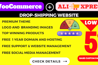 create an aliexpress dropshipping affiliate website for you