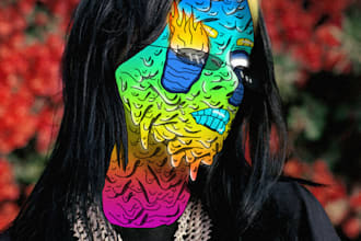 make grime art effect on your photo professionally