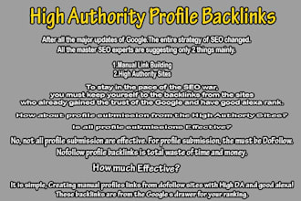 create fully filled profile for your money site