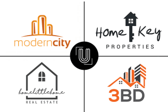 design real estate, construction, property or realtor logo