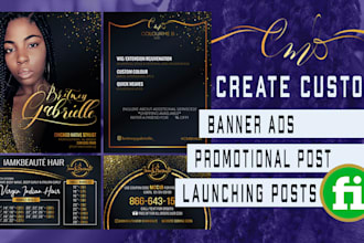 custom launching or banner posts for your promotion business
