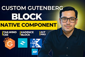 develop custom wordpress gutenberg blocks with react and kadence