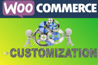 do any customization in wordpress woocommerce website