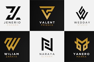 design luxury monogram logo or initial letter