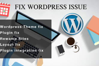 fix wordpress theme and plugin issues