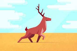 create a professional flat illustration