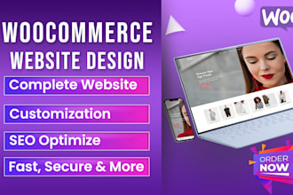 design woocommerce website for business