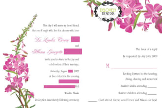 design post cards, bookmarks, rack cards, invitations etc