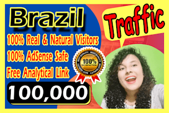 drive brazil targeted real human visitors web traffic SEO
