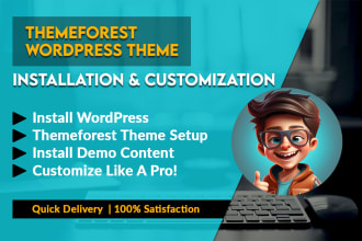 install and setup wordpress themeforest theme like a demo