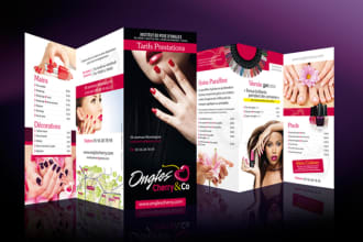 create professional trifold bifold brochure design
