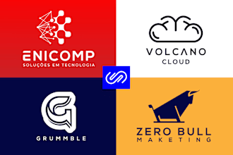design creative modern minimalist logo for website, company with high quality