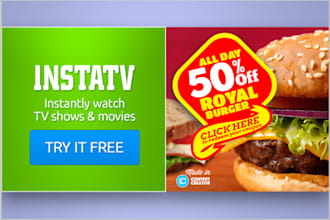 design a professional web banner,header,ads,cover