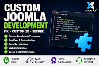 fix, customize, and develop your joomla website