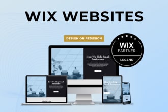 design and redesign wix professional website