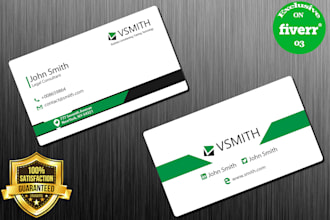 design professional business card, double or one sided for you