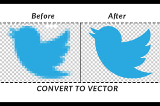 convert logo or image  to vector