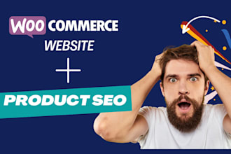 build wordpress woocommerce website with ecommerce SEO