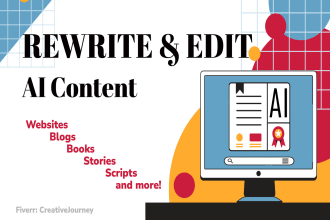 proofread, edit or rewrite any text or ai content