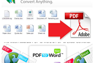 convert PDF to word, excel or powerpoint