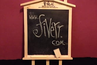 make an old style video promoting your message on a chalkboard in a unique way