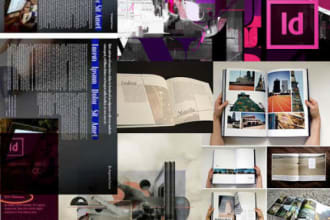 professionally design book layout, magazine, with indesign