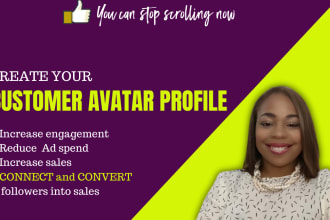research and create your customer avatar profile