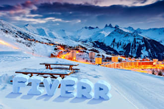 type 3d snow text