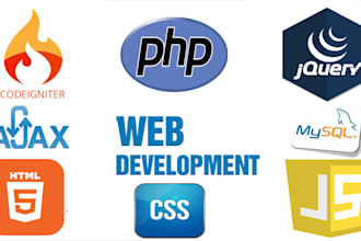 create website using php, codeigniter