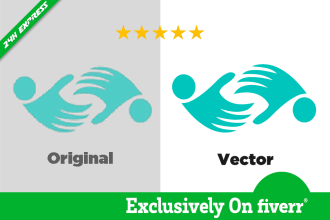 convert raster logo to vector properly