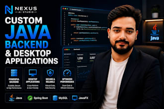 develop custom java backend and desktop applications