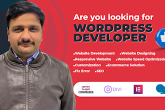 create wordpress website design and development