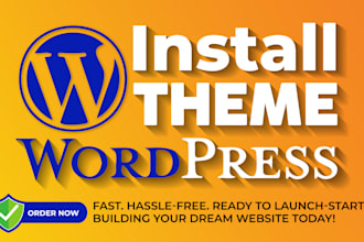 install wordpress theme installation on your website