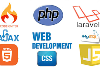 work on your ongoing project in codeigniter, laravel and PHP